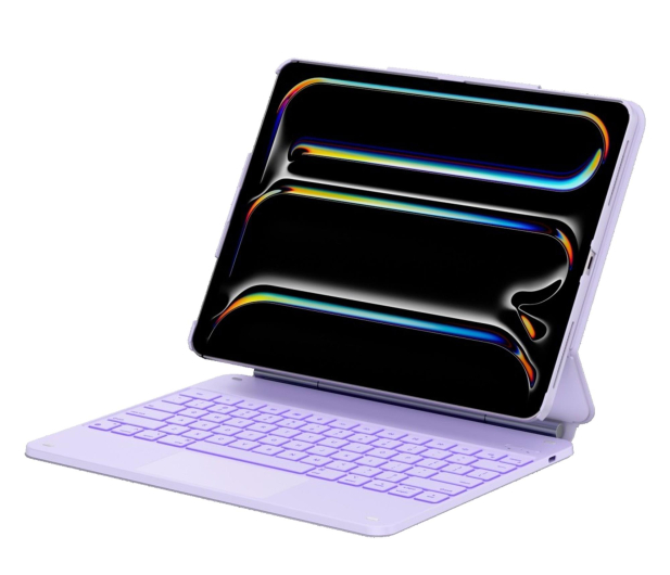 TYPECASE Etui Edge z klawiaturą do iPad Air 13" M2/M3/M4 fioletowy - 1485258 - zdjęcie